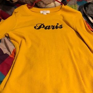 Yellow sweater